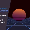 How to Make a Synthwave Scene in Blender with Geometry Nodes